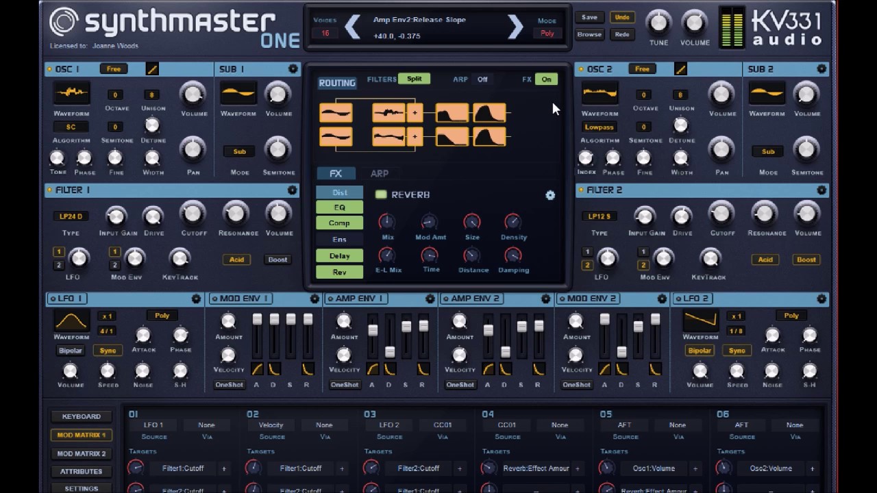 kv331 SynthMaster One (Win) Crack Free Download